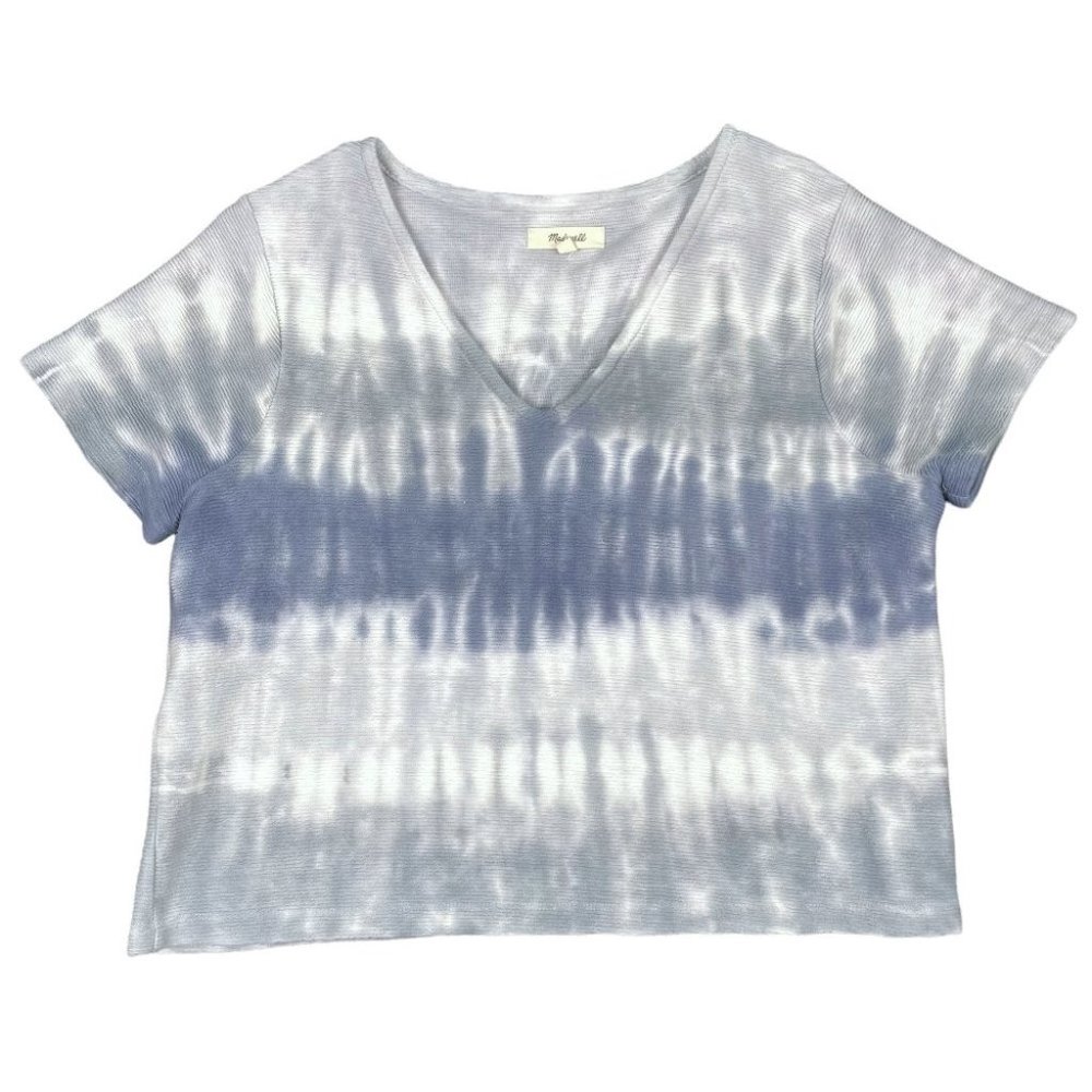 Women's Madewell V Neck Tie Dye Top Shirt Size Small